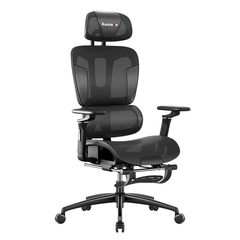 Fotel gamingowy z podnóżkiem HUZARO COMBAT 7.9 Black
