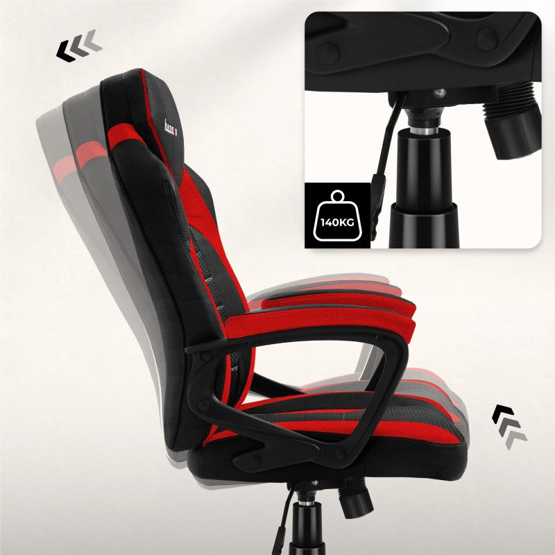 Fotel Gamingowy HUZARO FORCE 2.5 Red Mesh