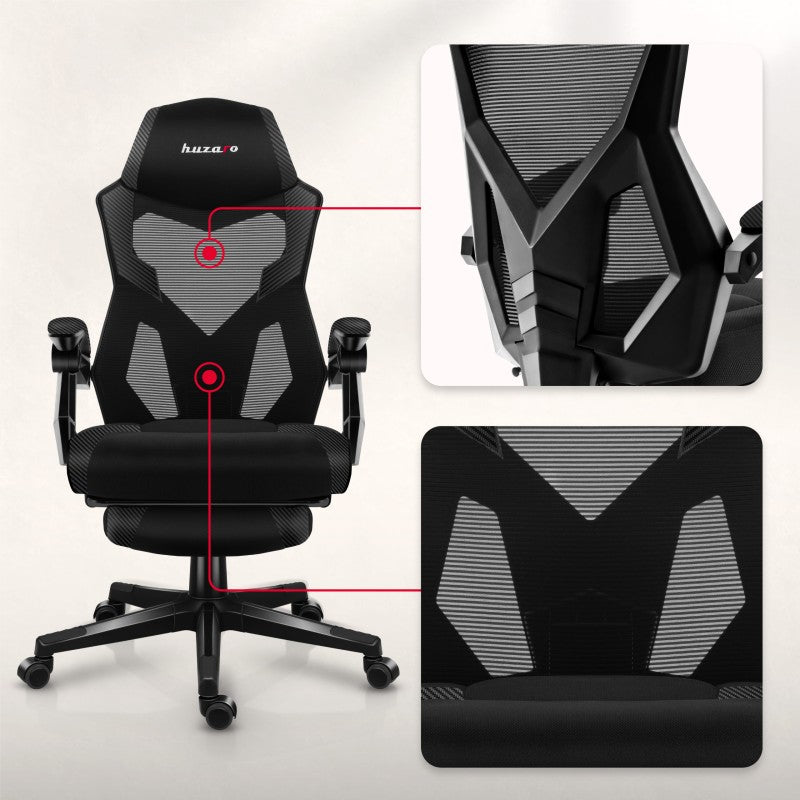 Fotel gamingowy Huzaro Combat 3.1 Carbon