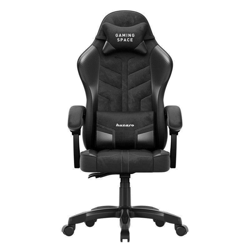Fotel gamingowy welurowy Huzaro Force 2.7 Black Carbon