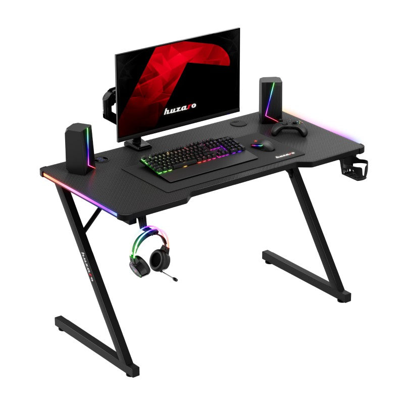 Biurko Gamingowe Huzaro Hero 2.5 RGB LED Black 120 cm