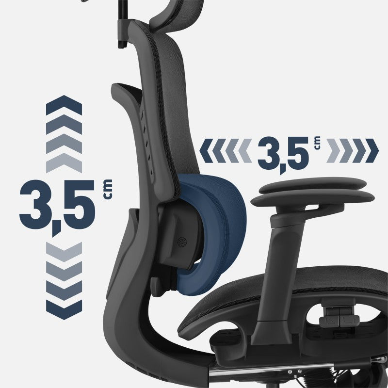 Fotel biurowy z masażem Mark Adler Visioner 8.3 Black