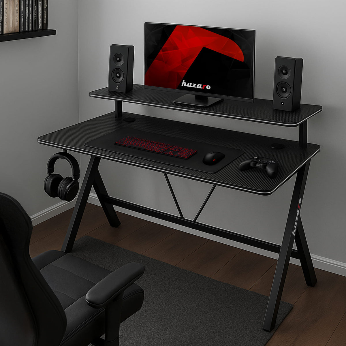 Huzaro Hero 1.9 Black 120 cm gaming desk