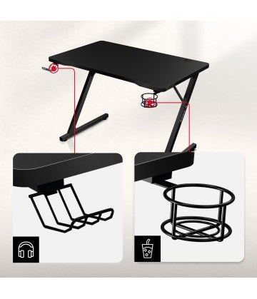 Hooks for headphones and drinks