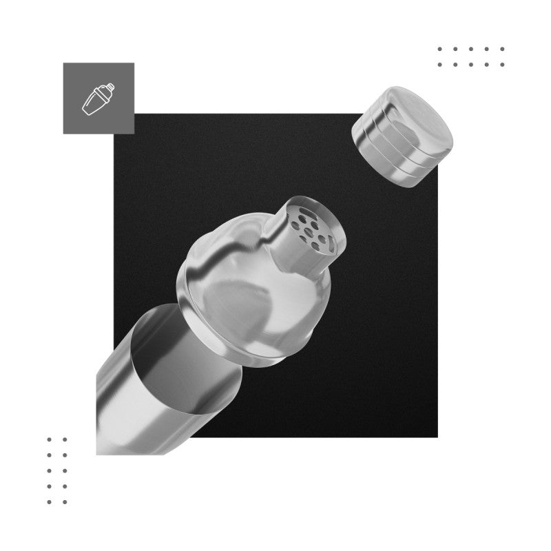 Three-piece shaker