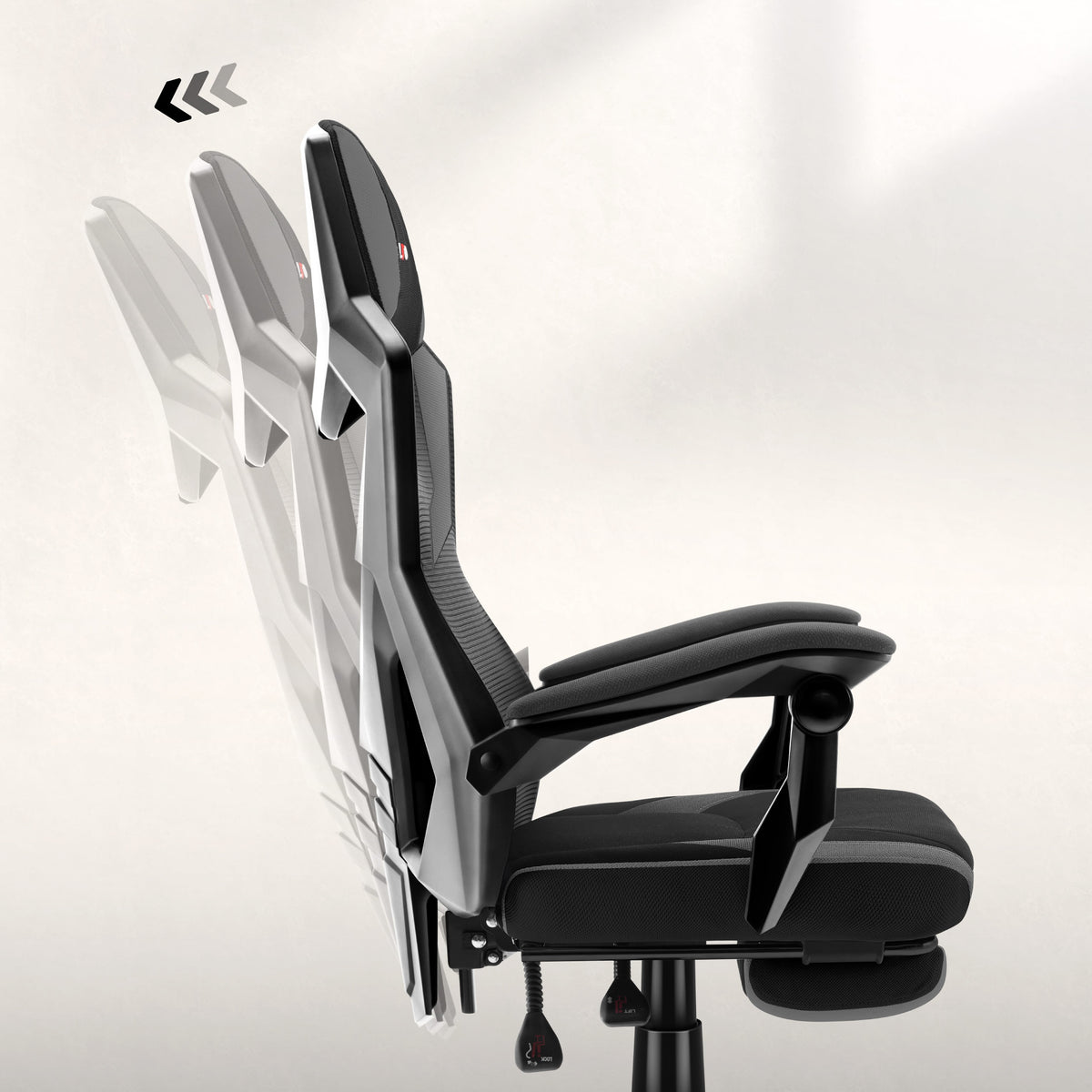 FlexiBack – tilt angle adjustment up to 135°