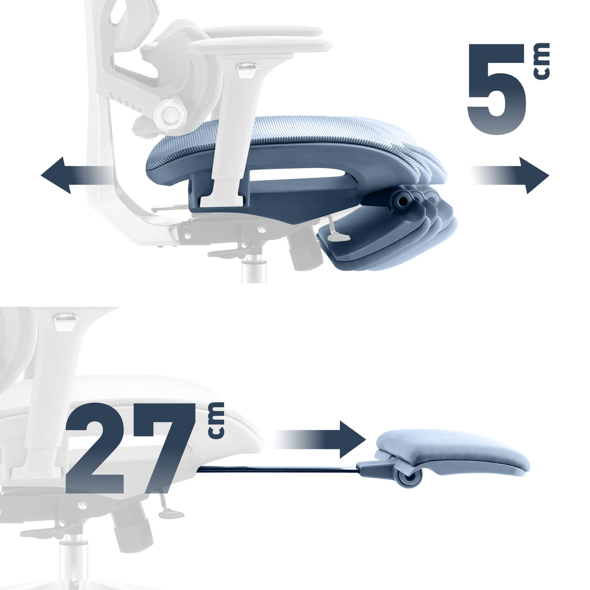 Seat depth adjustment