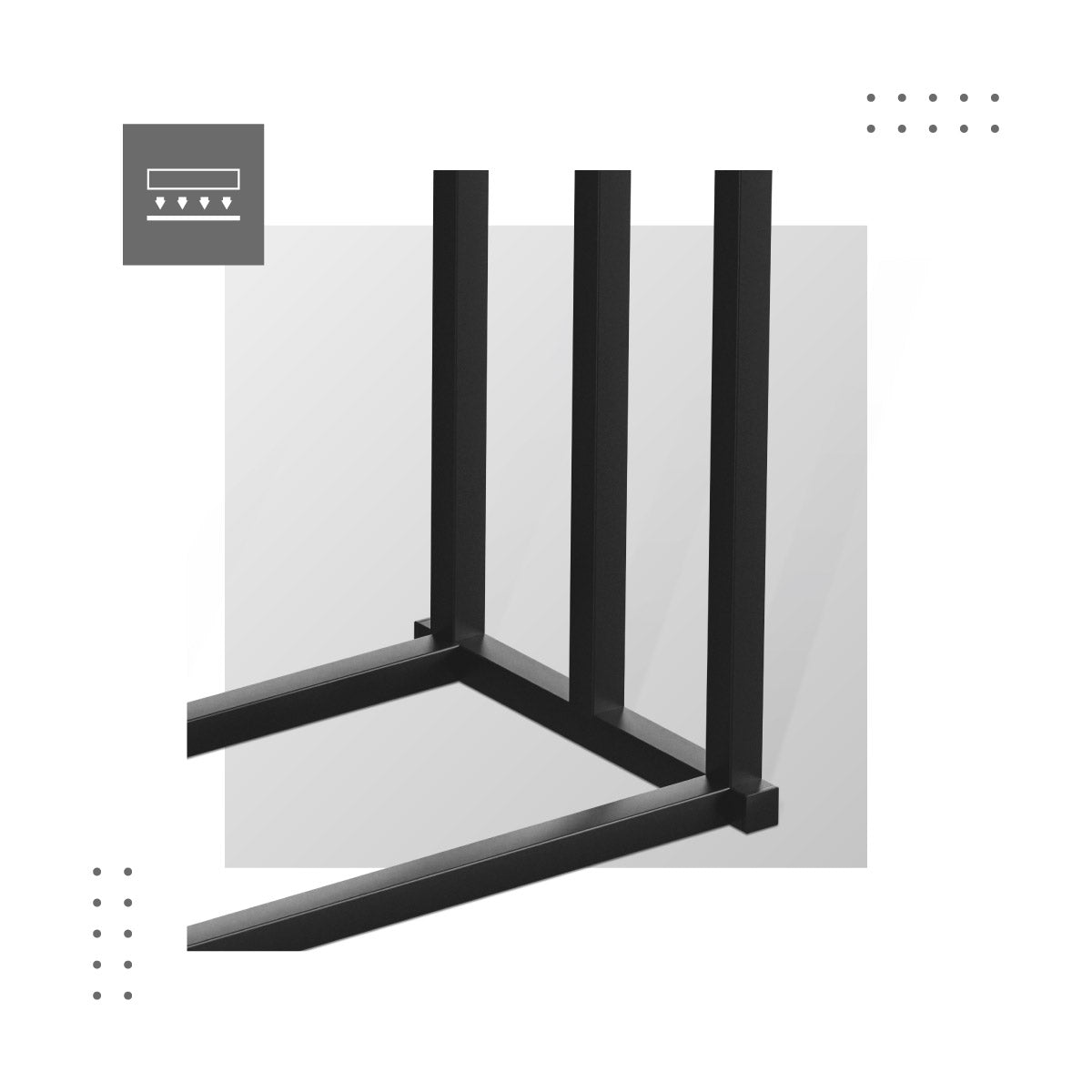 Stable base, lightweight design