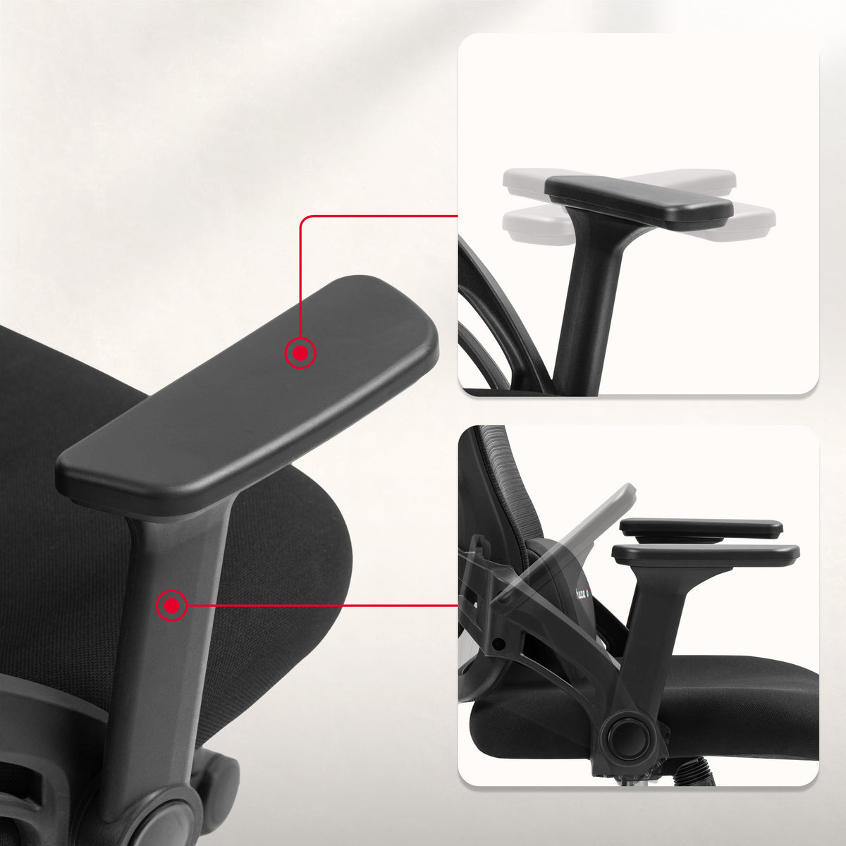 FusionArm 3D armrests