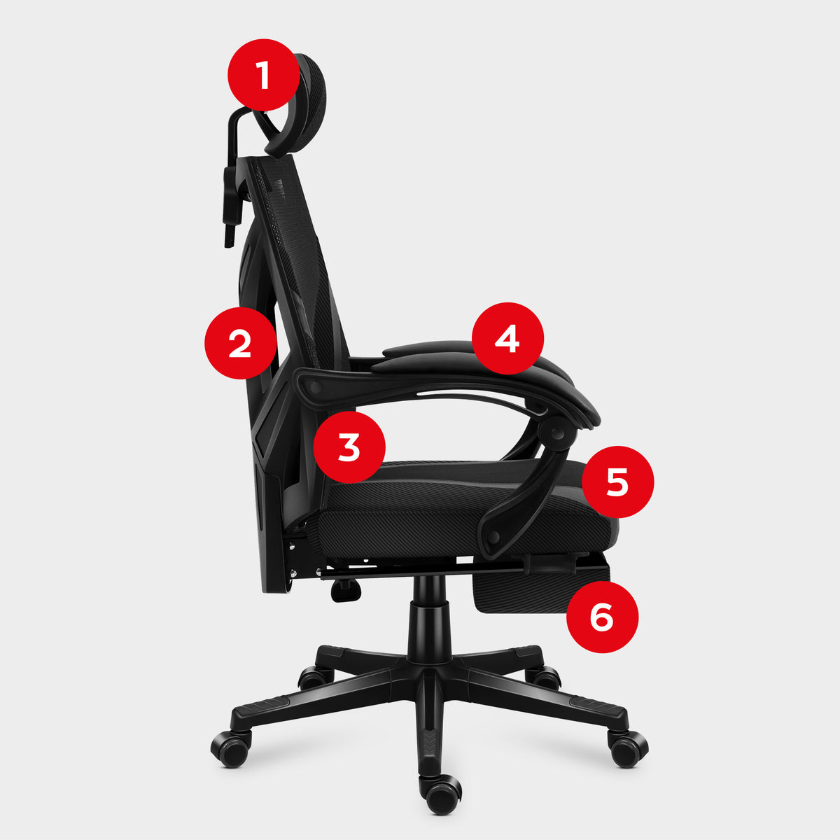 HUZARO COMBAT 5.0 Black gaming chair