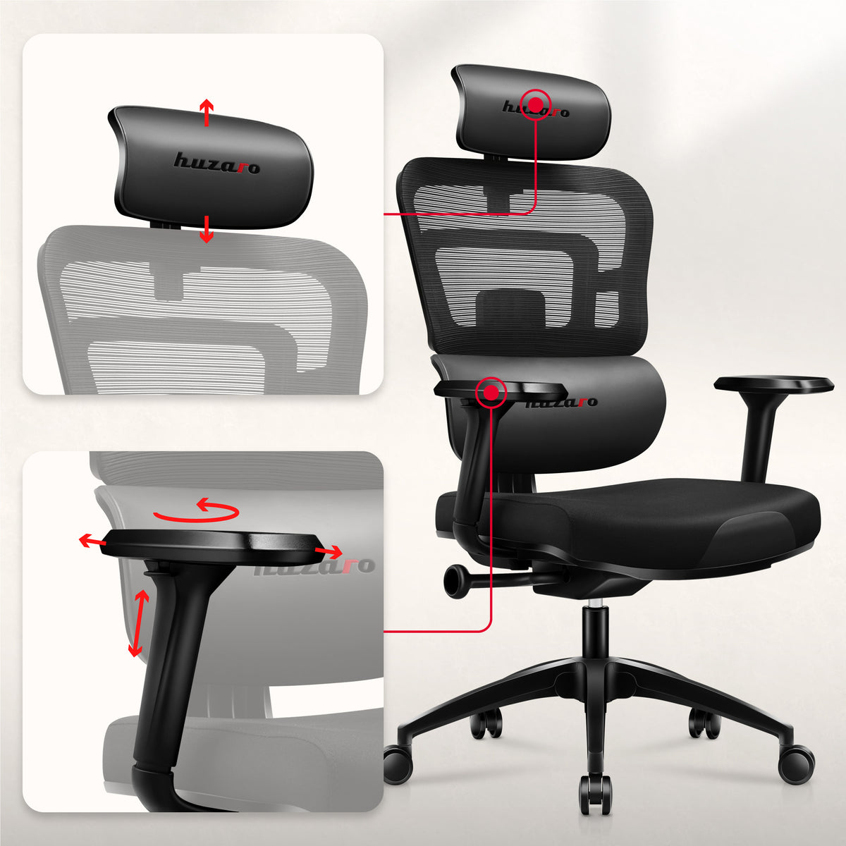 Adjustable armrests