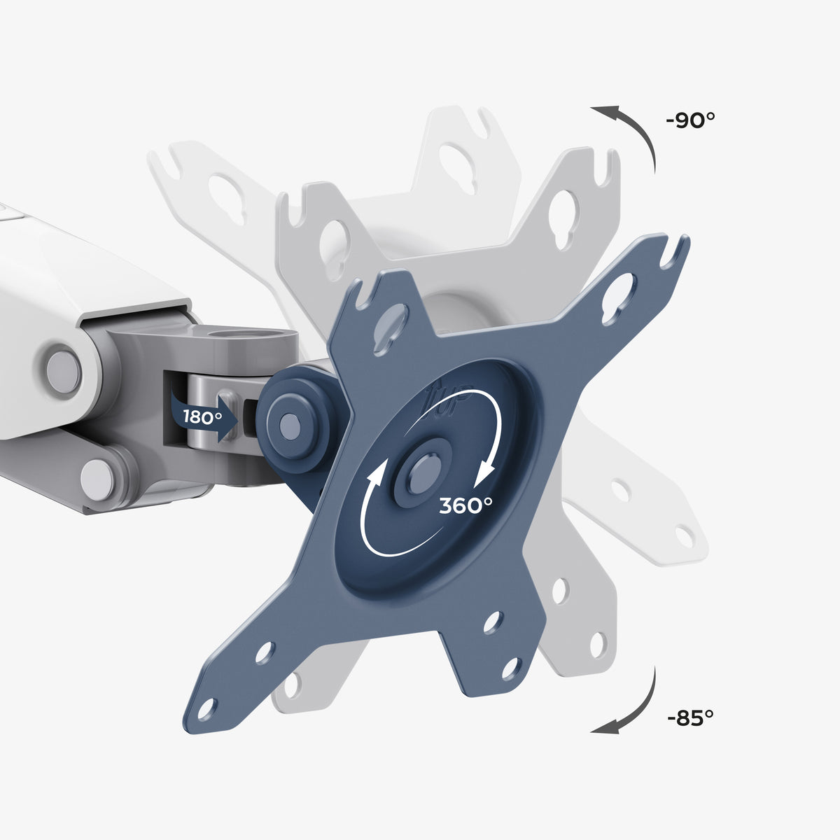 Movable head with 360° pivot function