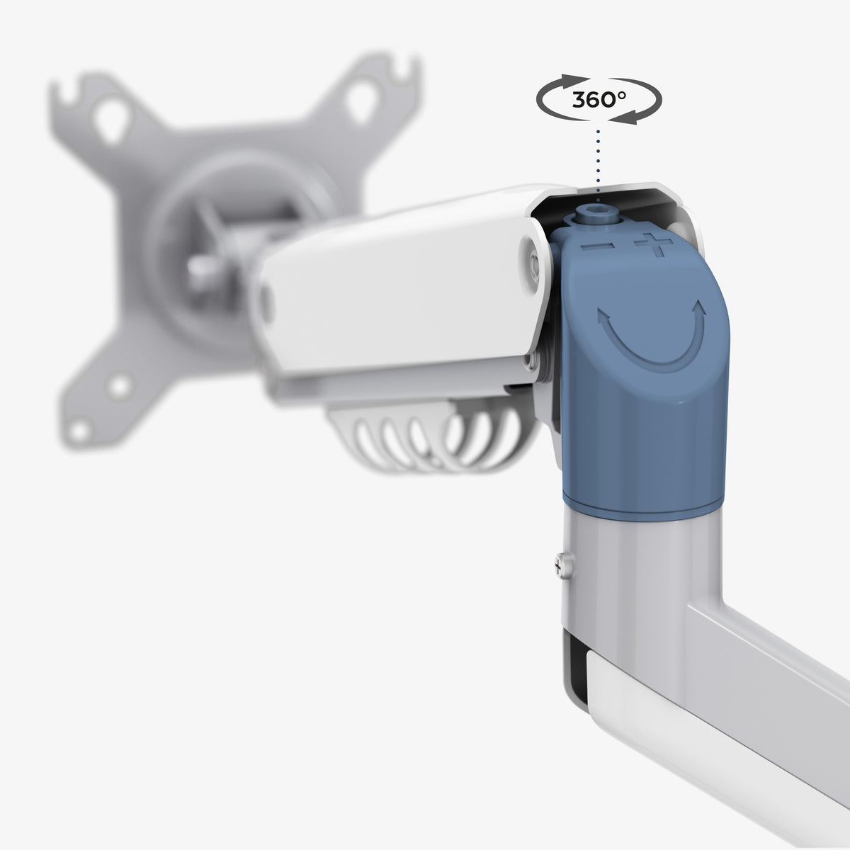 Arm with 360° rotation