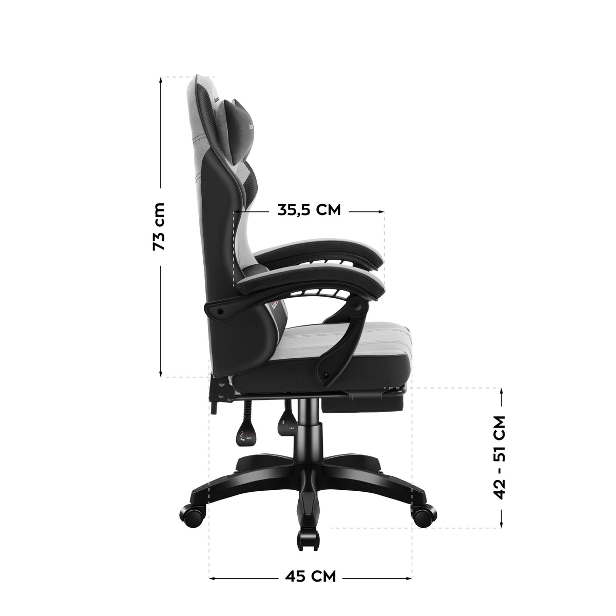 Huzaro Force 3.7 Grey gaming chair