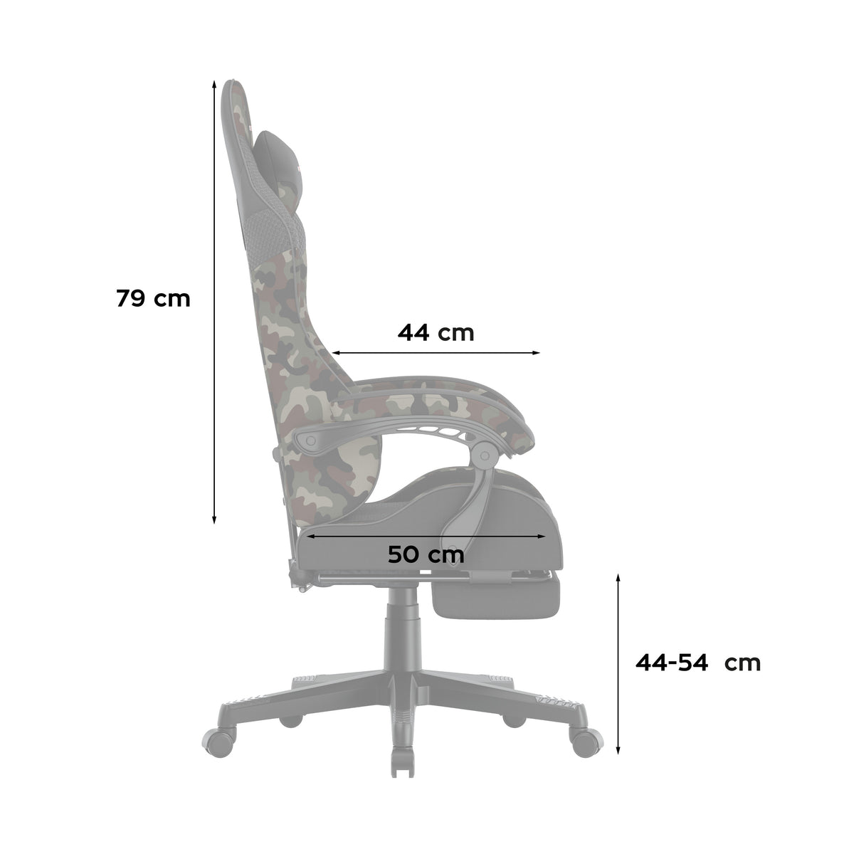 Huzaro Force 4.7 Camo Mesh gaming chair