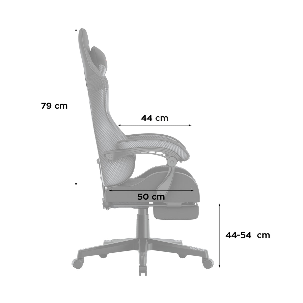 HUZARO Force 4.7 Carbon Mesh gaming chair