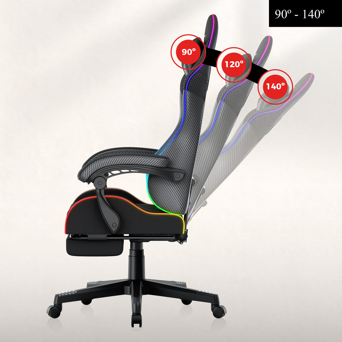 Convenient backrest recline