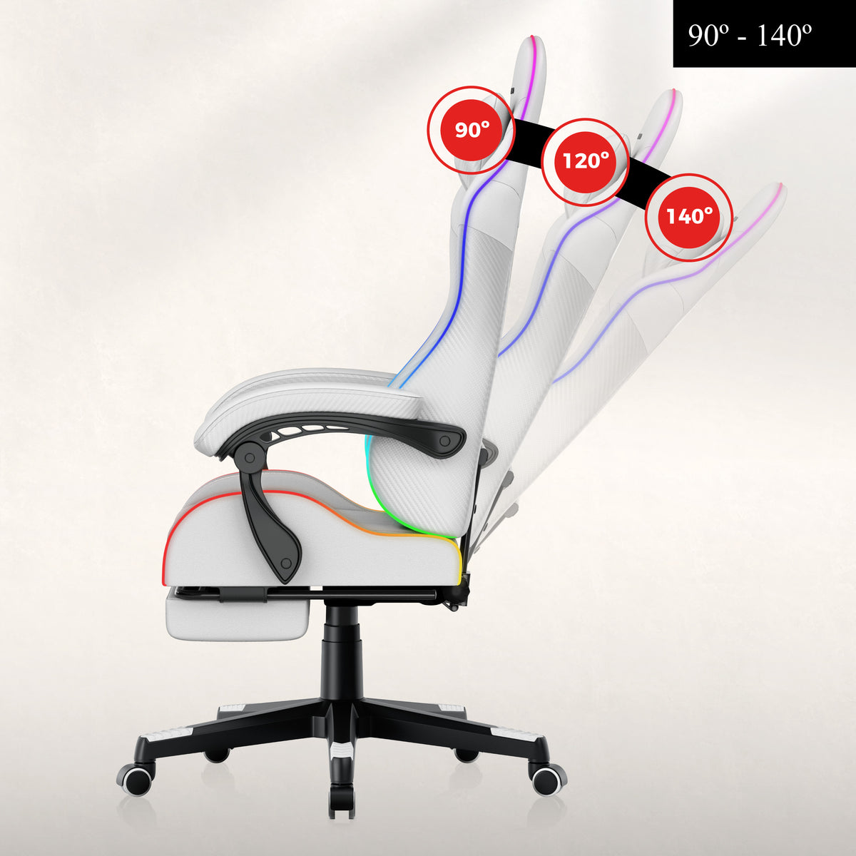 Convenient backrest recline