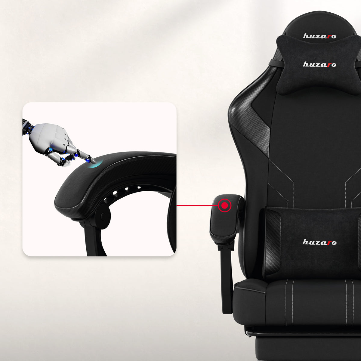 Soft armrests