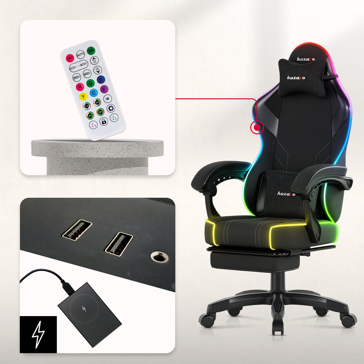 Remote-controlled RGB lighting