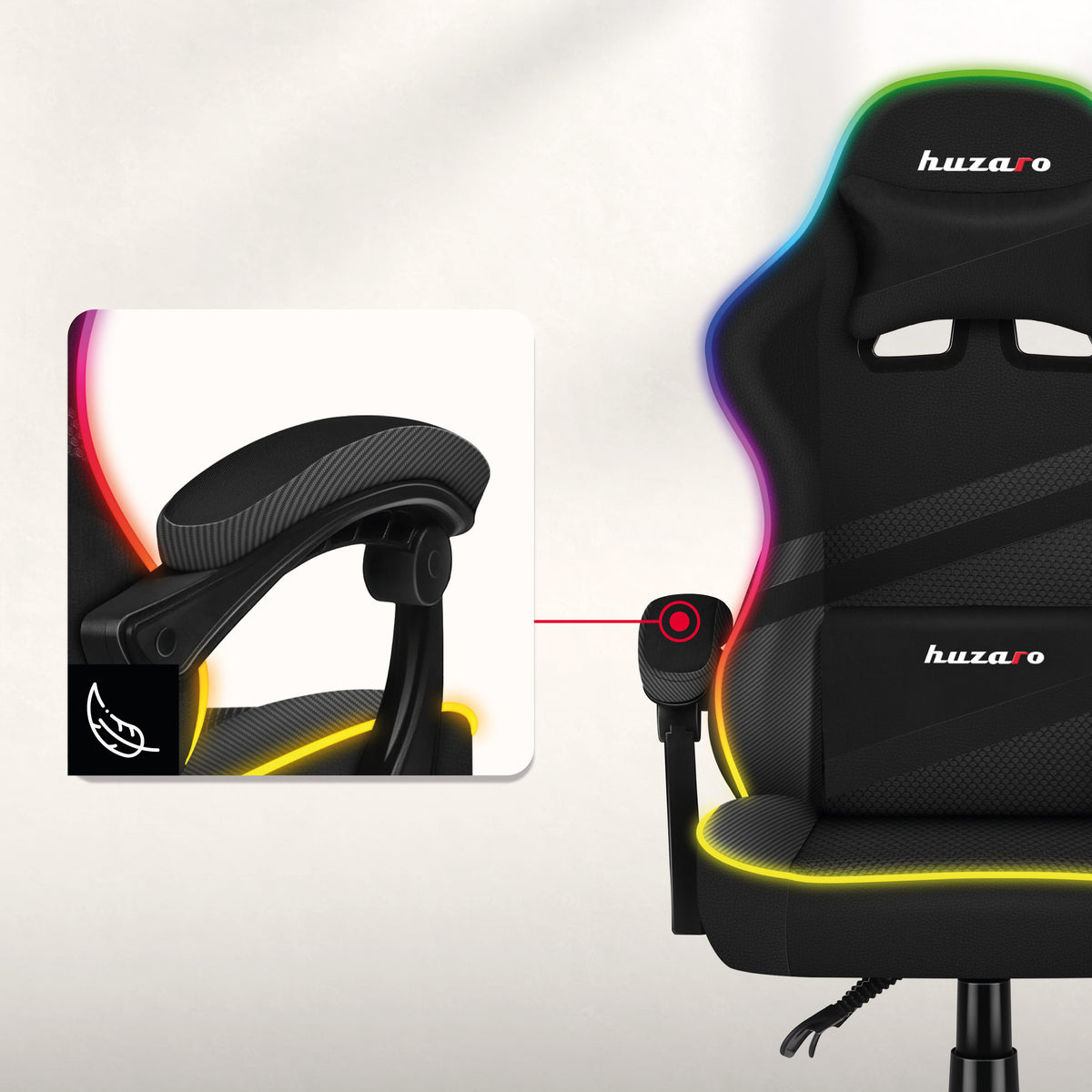 Soft armrests