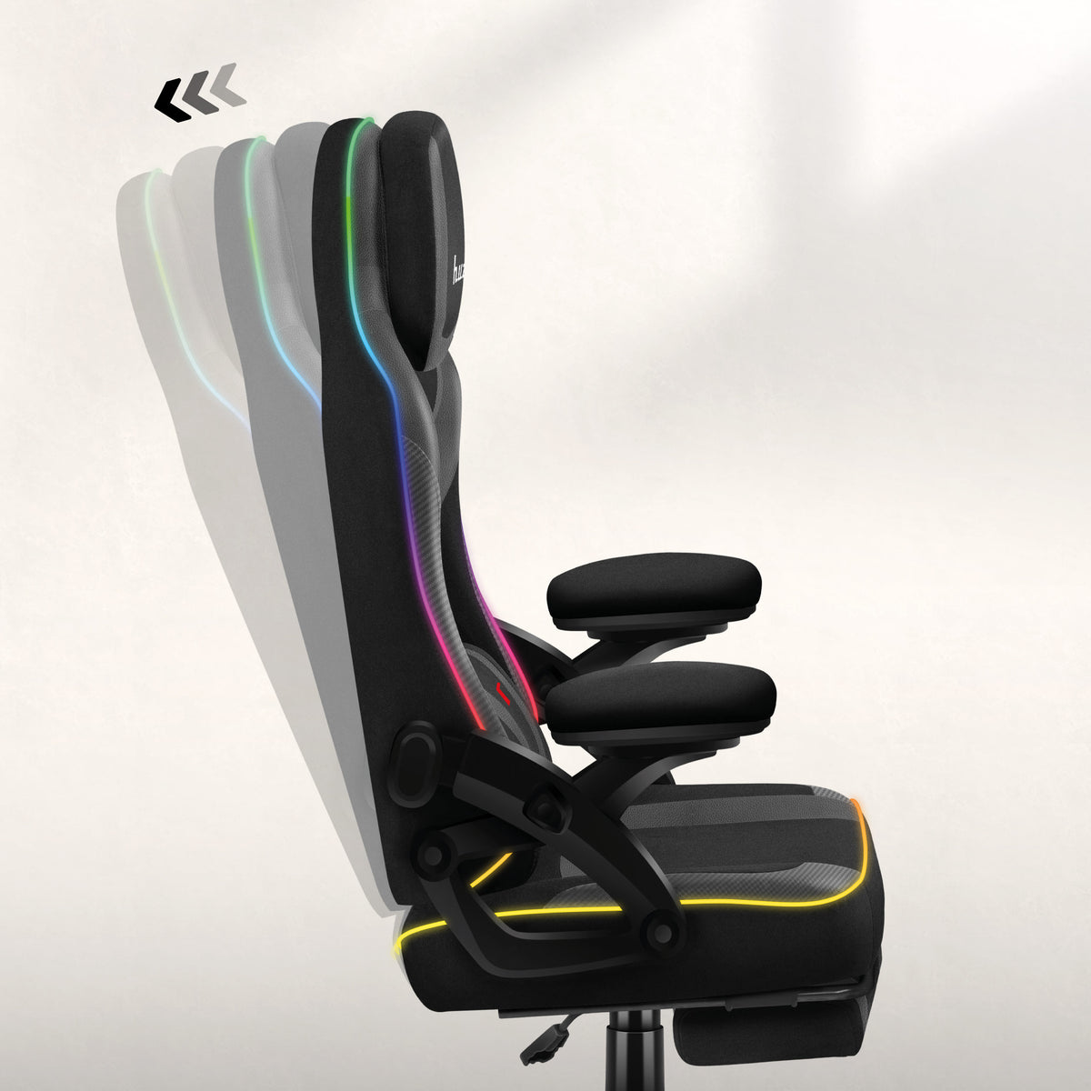 Backrest with rocking function