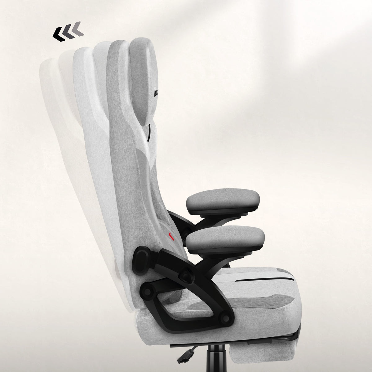 Backrest with rocking function