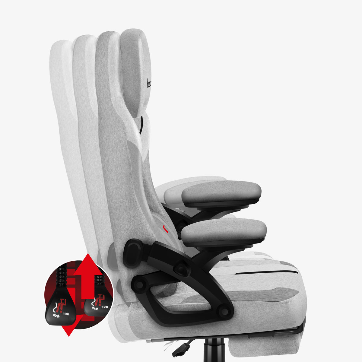 Reclining chair backrest