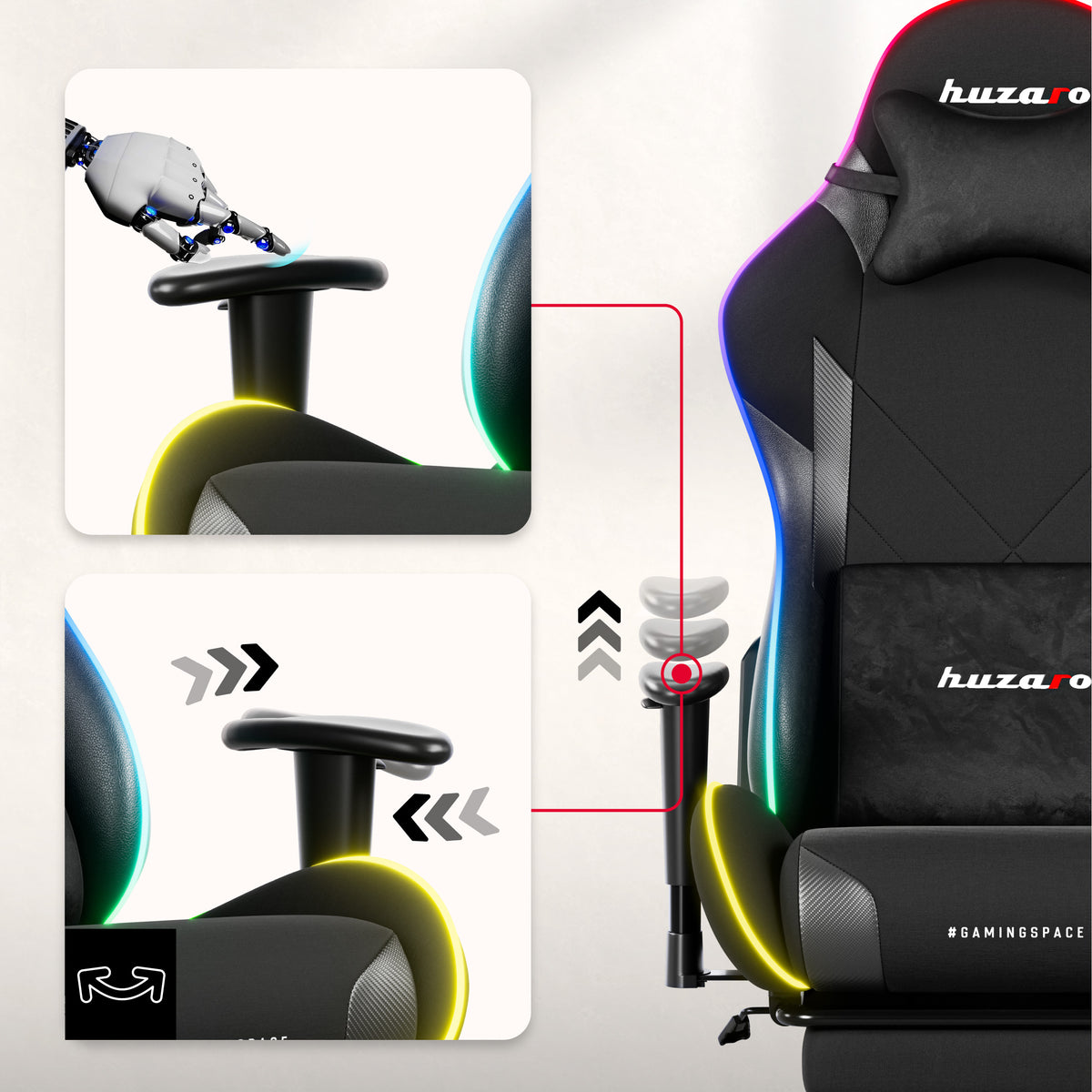 2D armrests