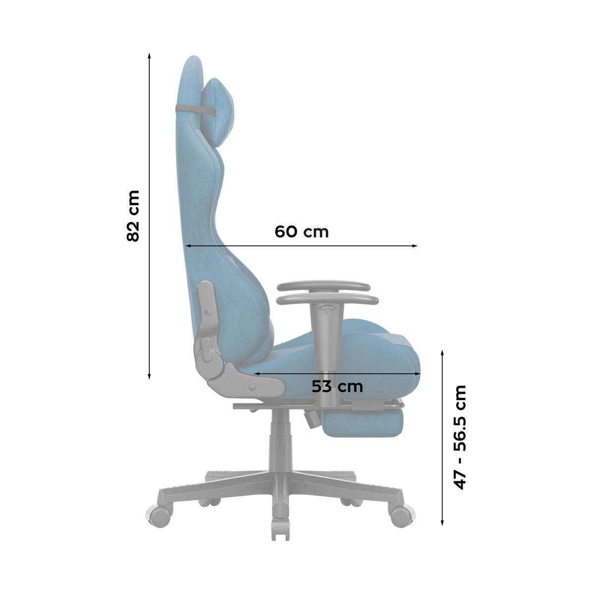 Huzaro Force 5.7 Blue gaming chair