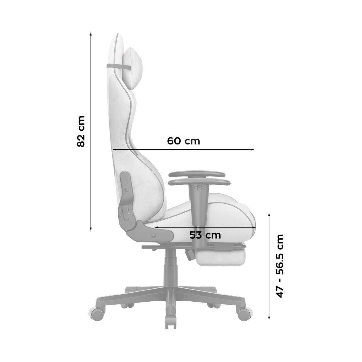 Huzaro Force 5.7 Grey gaming chair