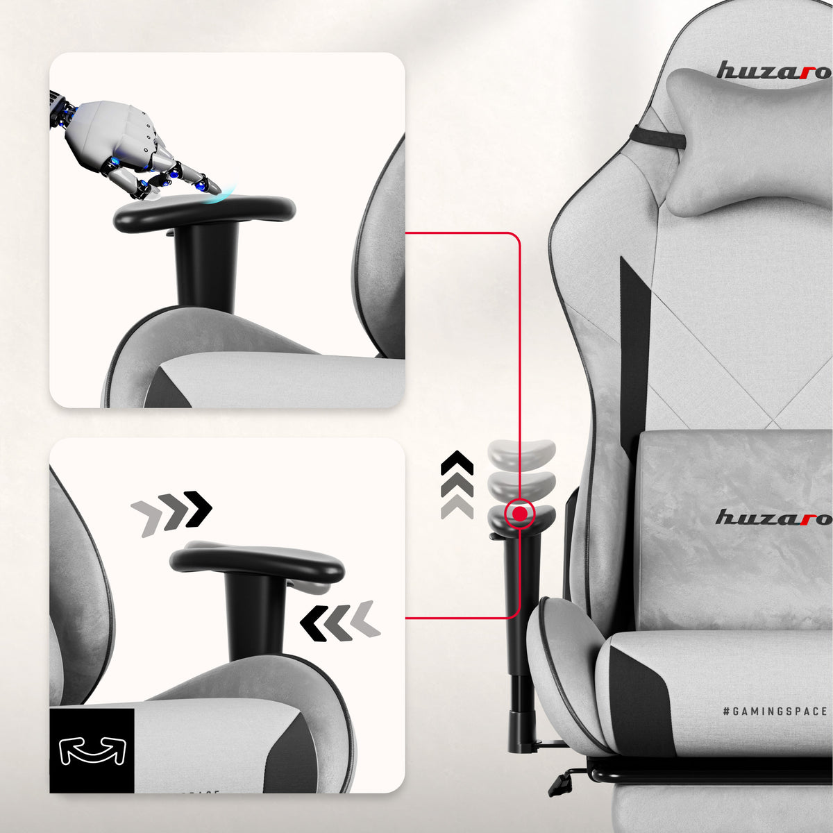 2D armrests