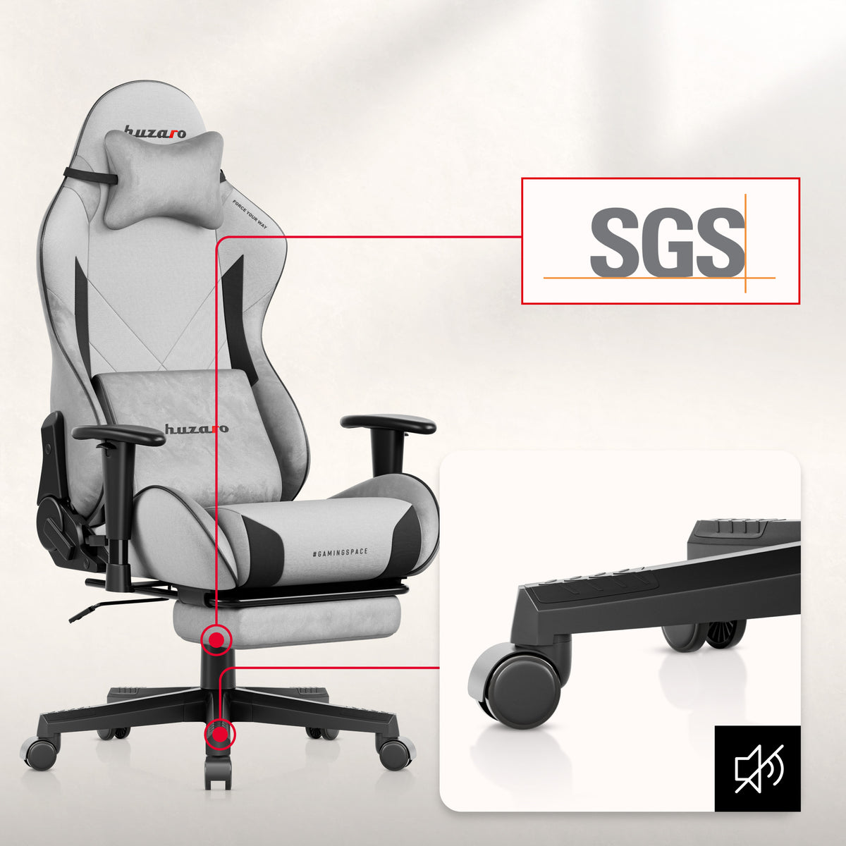 Floor-friendly castors