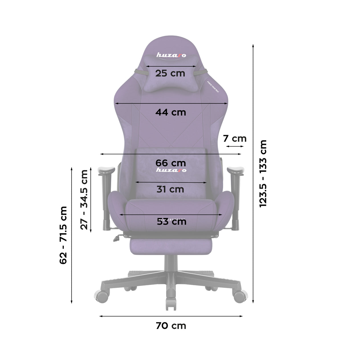 Huzaro Force 5.7 Purple gaming chair