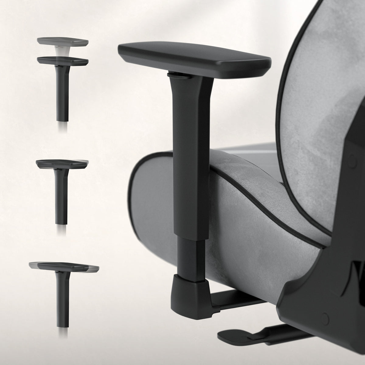 Huzaro Force 8.3 Grey suede gaming chair