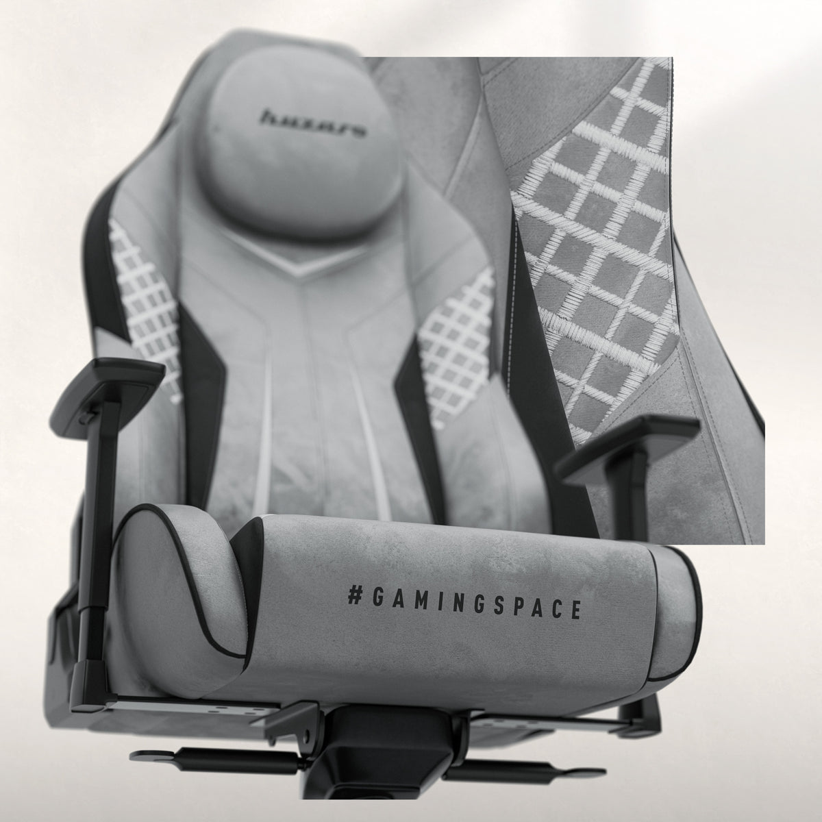 Huzaro Force 8.3 Grey suede gaming chair