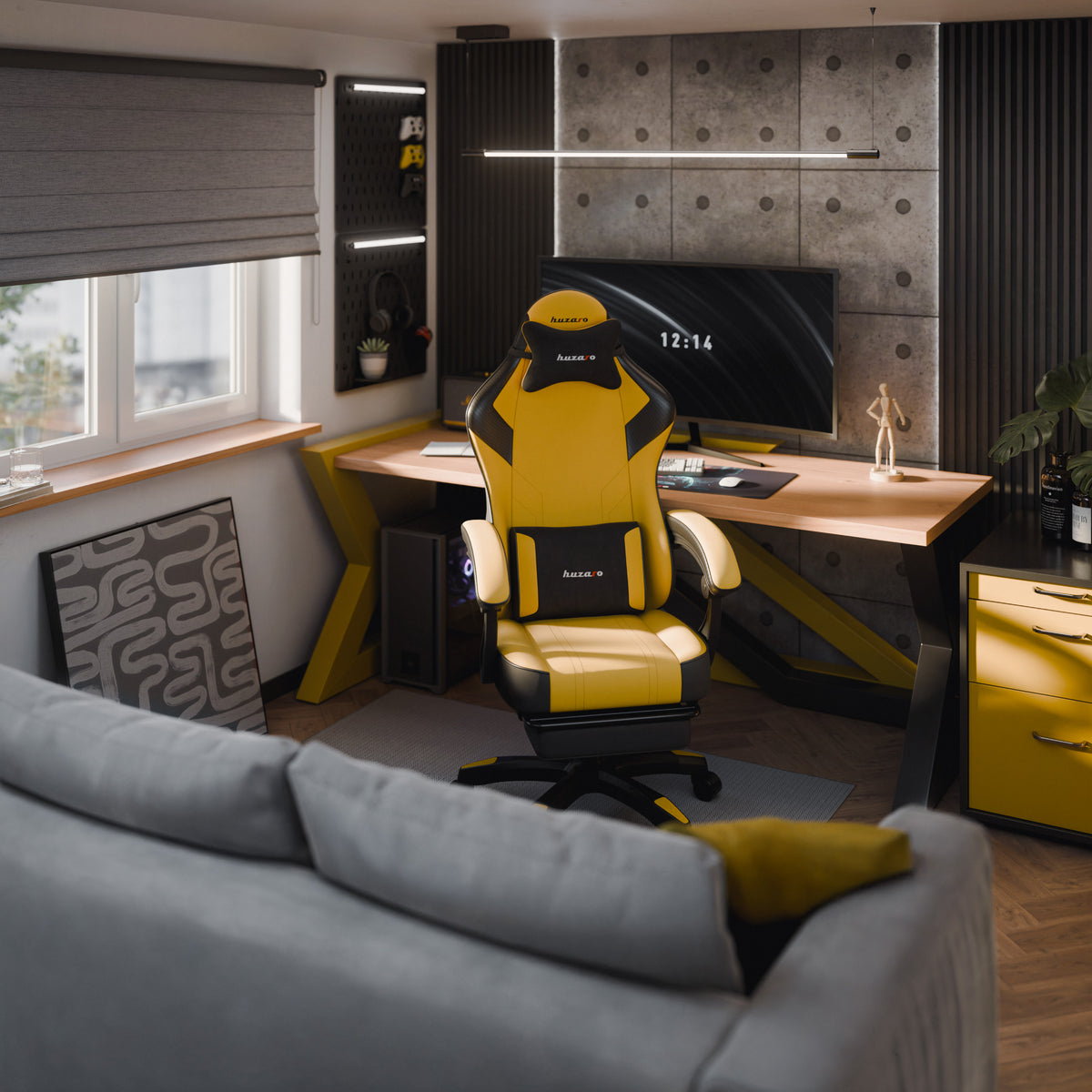 Huzaro Force 3.7 Yellow gaming chair