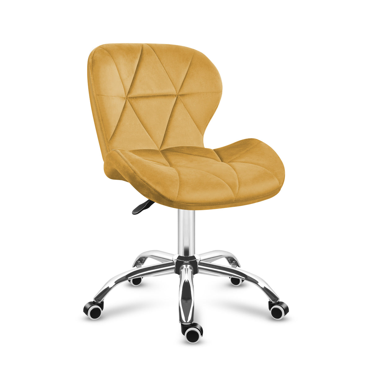 Mark Adler Future 3.0 yellow velour swivel chair