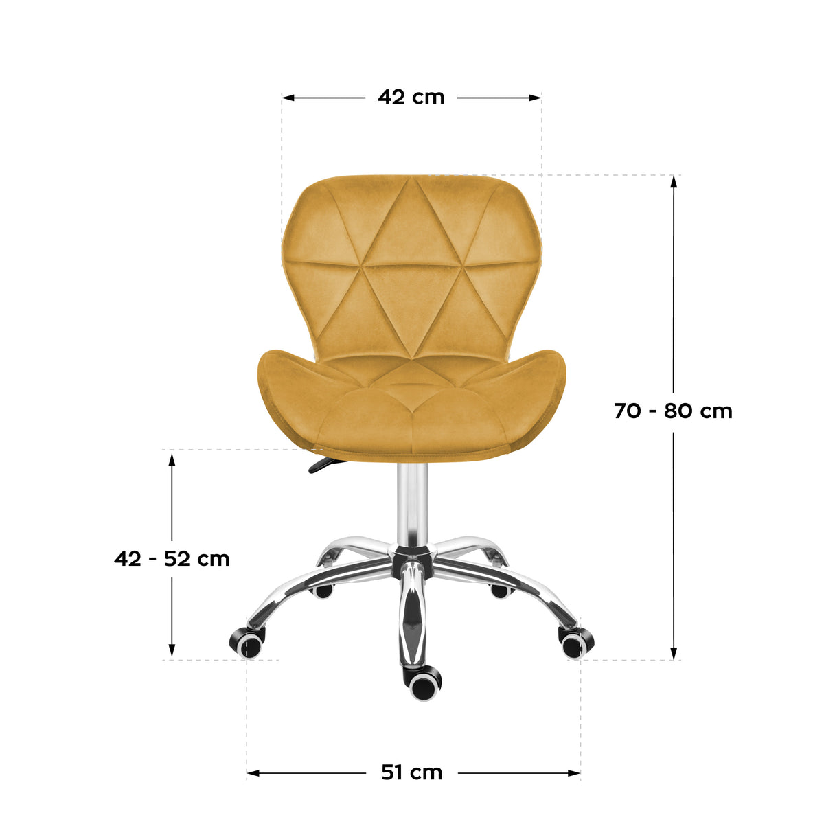 Mark Adler Future 3.0 yellow velour swivel chair