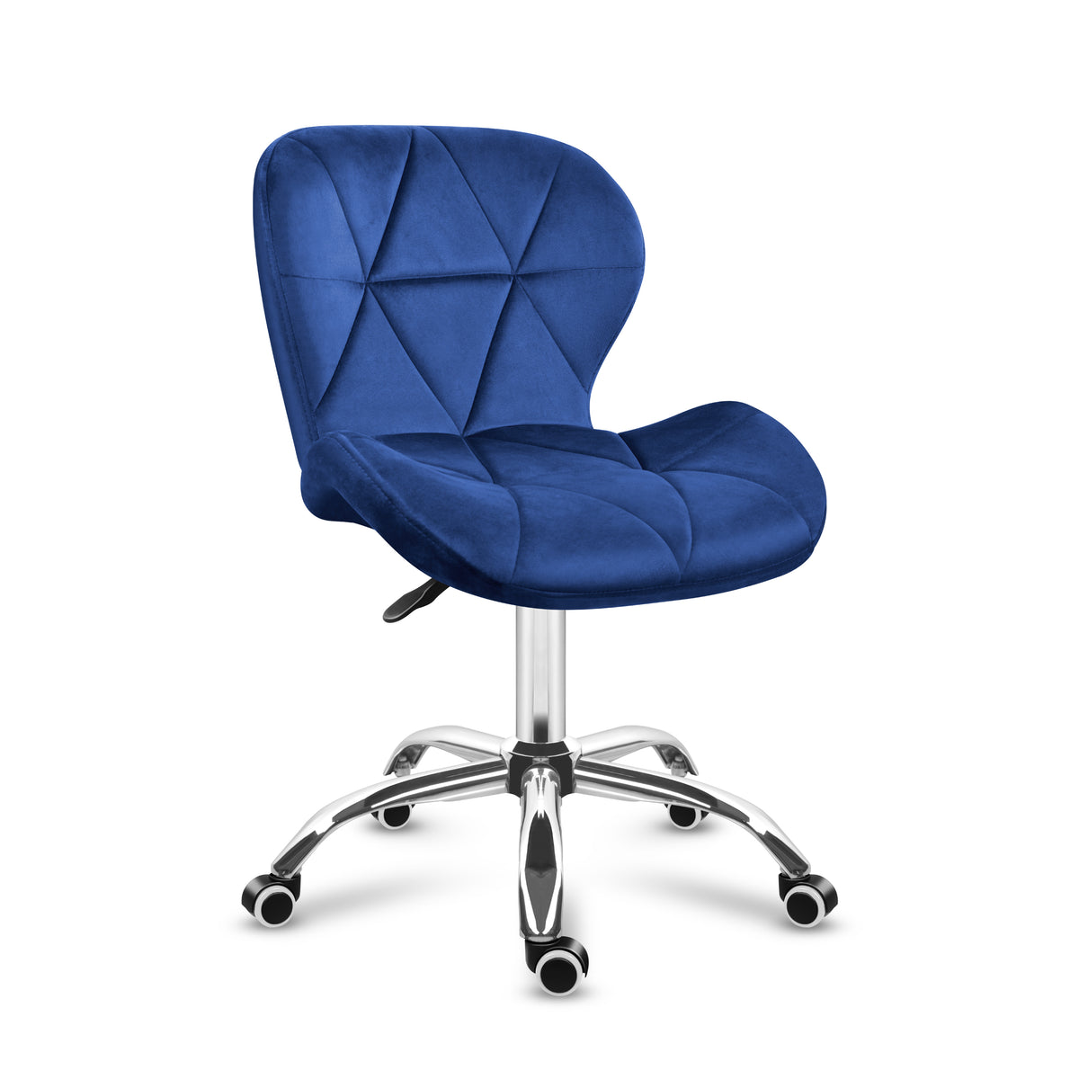 Mark Adler Future 3.0 blue velour swivel chair