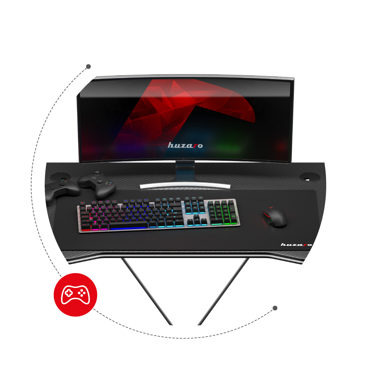 Minimalist, gaming-inspired design
