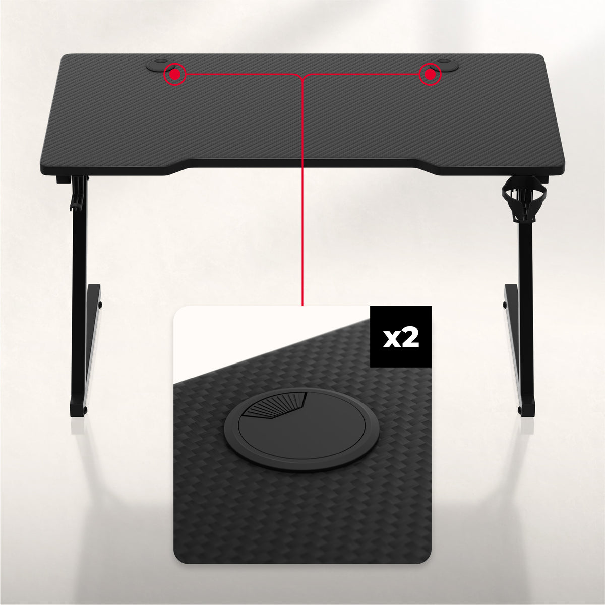 2 x cable entry points