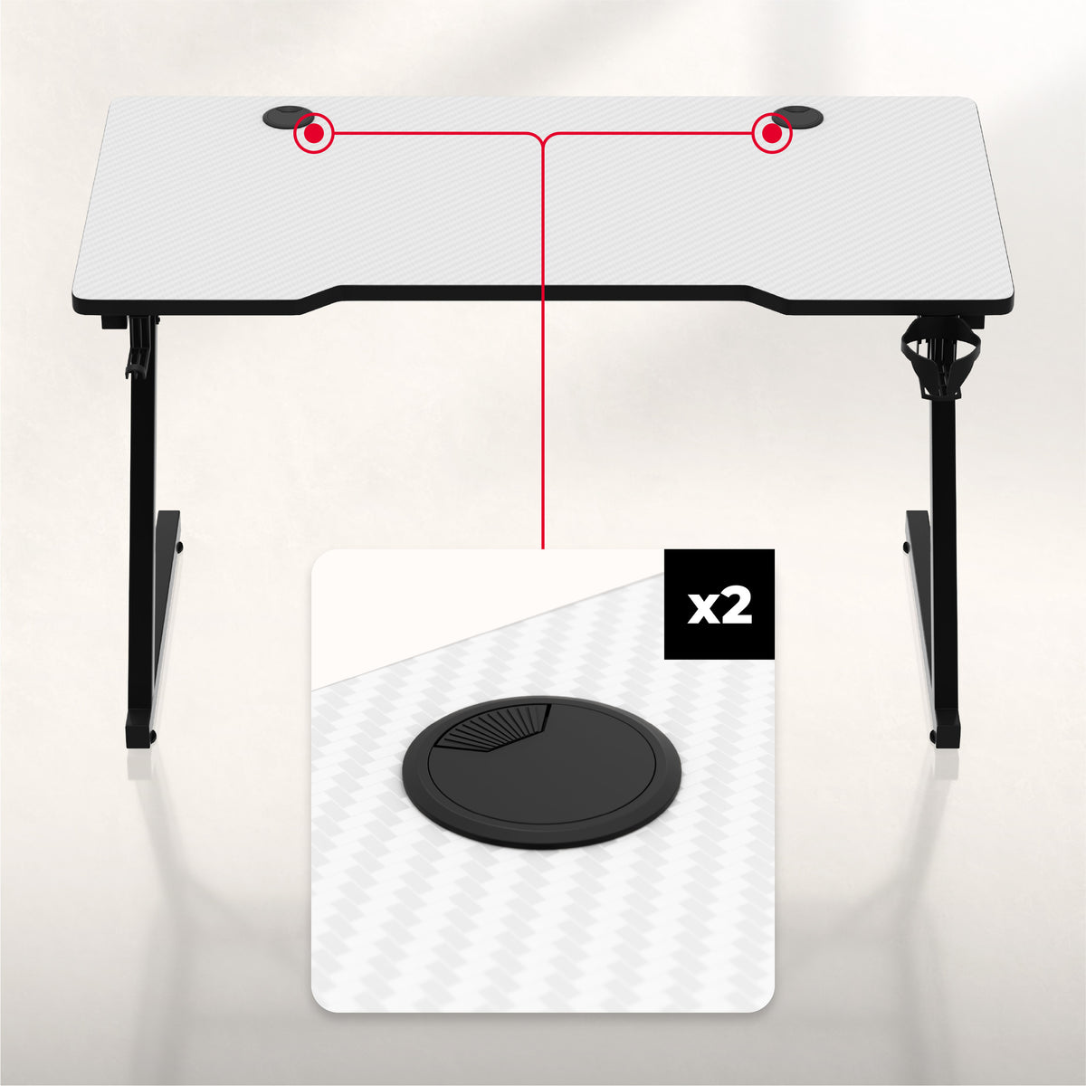 2 x cable entry points
