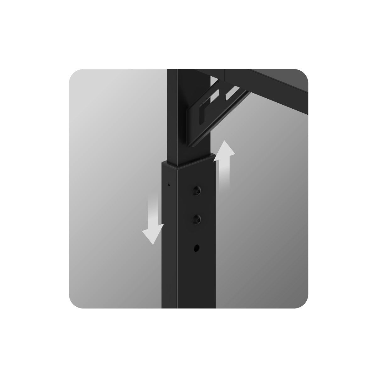 Table top height adjustment