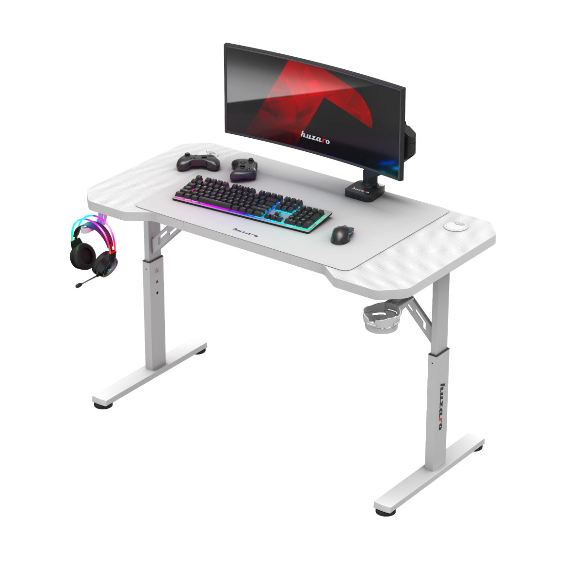 HUZARO Hero 2.6 White 120 cm gaming desk