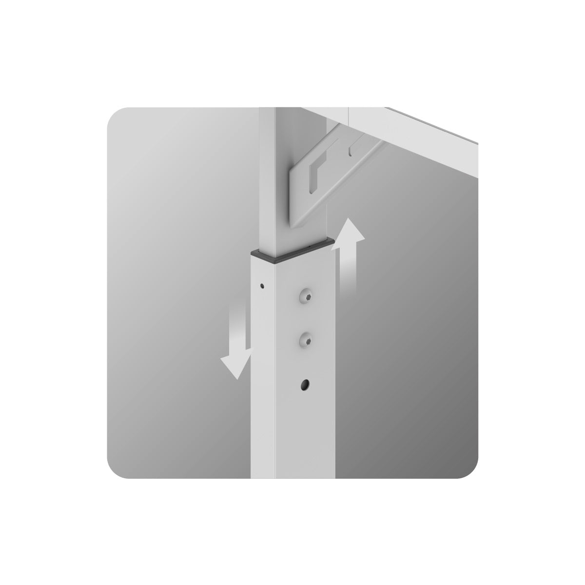 Table top height adjustment