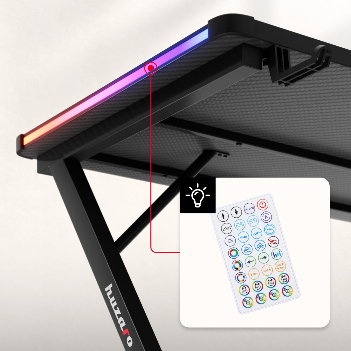 RGB LED lighting controlled by a handy remote control