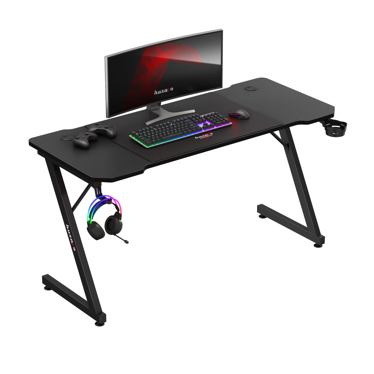 Huzaro Hero 3.3 Black 140 cm gaming desk