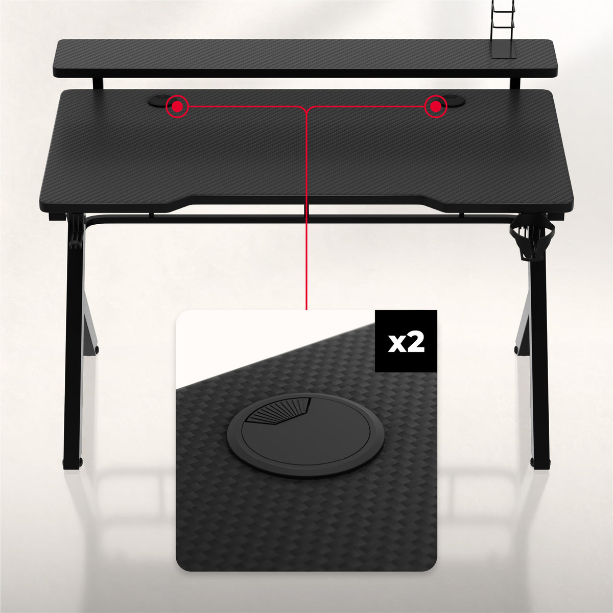 2 x cable entry points