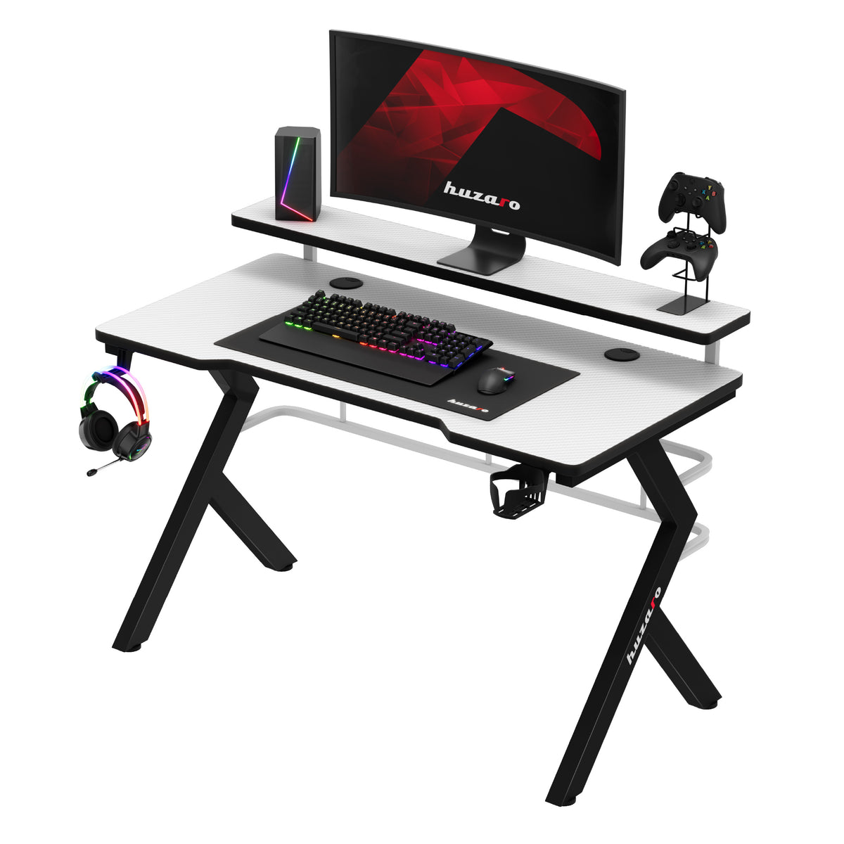 Huzaro Hero 5.0 White 120 cm Gaming Desk